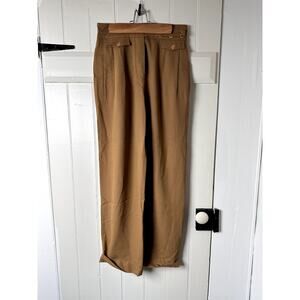 Vintage Escada West Germany Brown Wool Rayon Trousers 40 Fits US 4-6 FLAW